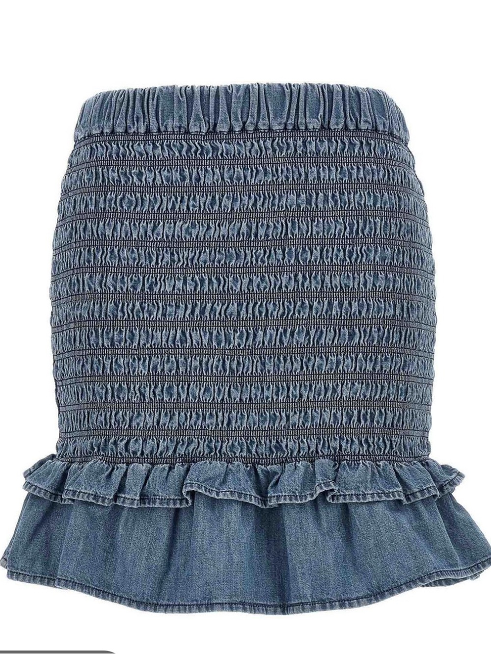 $385 Retail Isabel Marant Etoile Dorela Chambray Mini Skirt